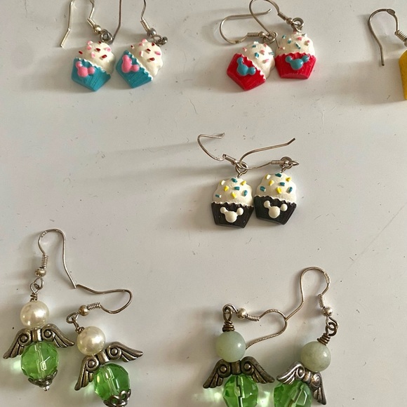 Hand Made sterling silver Earrings, Christmas, Snowmen,Donuts, Cupcakes and more - Picture 3 of 16